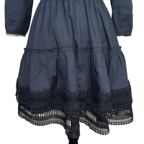 Chelsea28 Off the Shoulder Tiered Navy Dress. Size 4. Excellent condition! - Picture 3 of 5